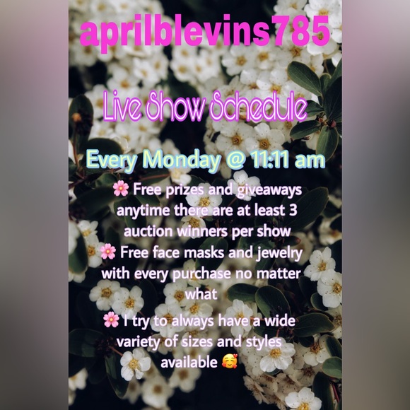 ‼️‼️ LIVE SHOW SCHEDULE ‼️‼️ - Picture 1 of 16